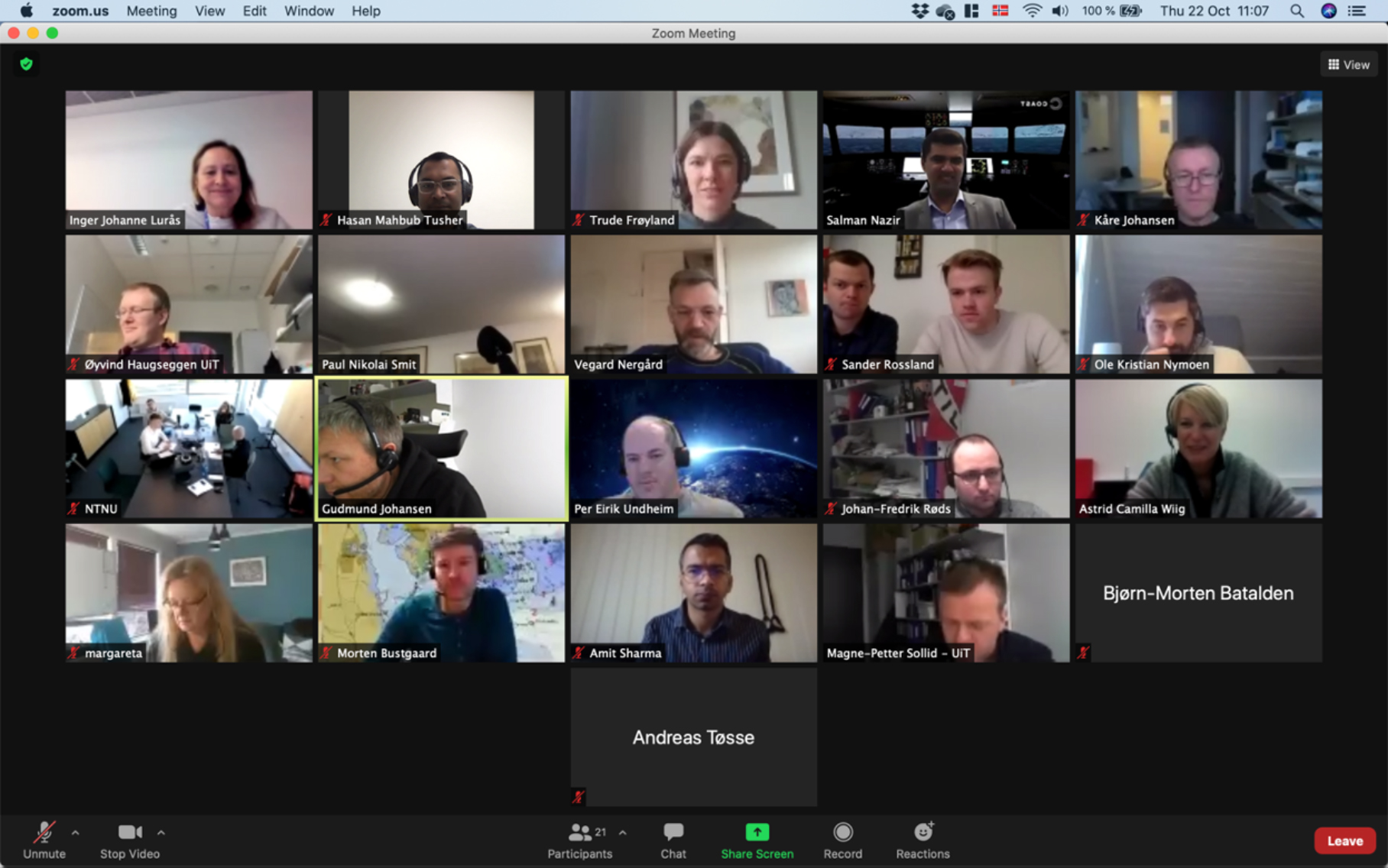 COAST virtual workshop participants